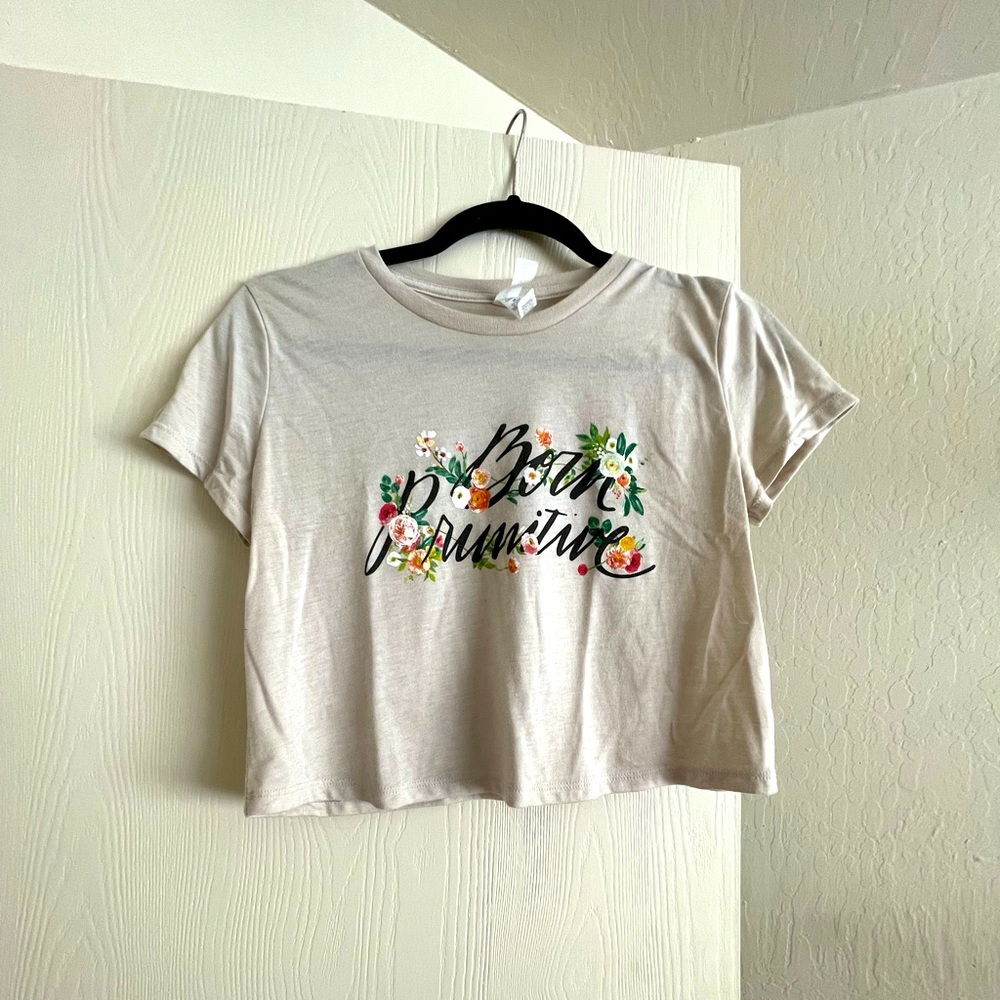 Born Primitive Cropped Floral Tee